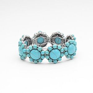 Turquoise Western Meadowland Stretch Bracelet